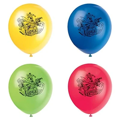 Abbildung von Superhelden Justice League Ballons 8 Stücke