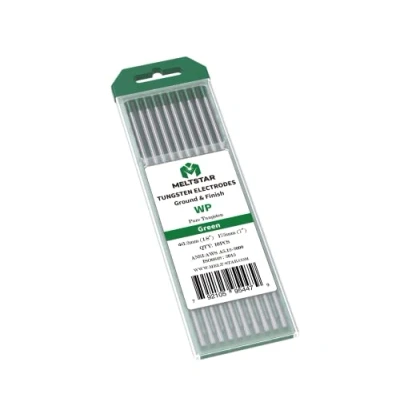 Abbildung von MELTSTAR WP20 grün Rein wolfram WIG Wolframelektrode Elektrode Ø3.2 x 175MM 12 Stück strahlungsfreie professionelle zum Schweißen, Polieren und Schleifen