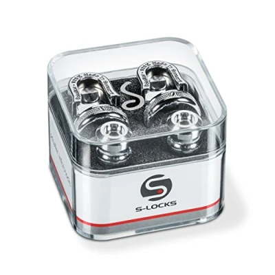 Abbildung von Schaller Gurtschlösser für Gitarre, S Lock (verchromt), 1 Paar