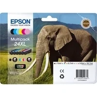 Abbildung von Multi pack! Epson 24XL BK C M Y LC LM tintenpatrone C13T24384011 original