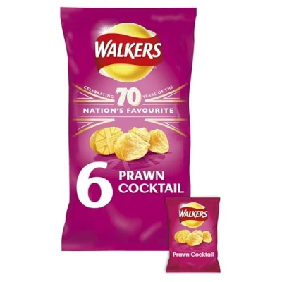 Abbildung von Walkers Prawn Cocktail Crisps 6 X 25G by