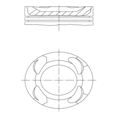 Abbildung von Kolben MAHLE ORIGINAL 081 PI 00109 000