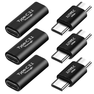 Abbildung von AOUZOVLI Lightning Auf USB C Adapter，USB Kupplung，USB Adapter，Adapter C，USB Buchse，Theoretische DatenüBertragungsrate Bis Zu 10 Gbit/S，USB Adapter（6stüCk）