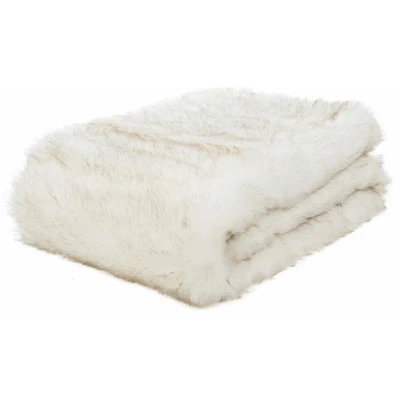 Abbildung von Gözze Wohndecke &quot;Schneefuchs&quot;, mit Kunstfell, Kuscheldecke