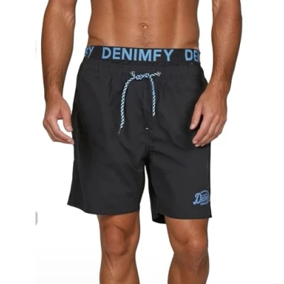 Abbildung von DENIMFY Badeshorts Herren Badehose DFNeo Regular Fit (1 St) Sportshorts mit Kordelzug