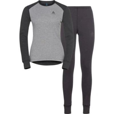 Abbildung von ODLO Funktion Active ECO SET 2 Teilig Tights, Damen, Größe: Medium, Grau (231)