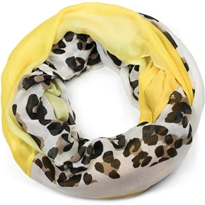 Abbildung von styleBREAKER Loop, (1 St), Colour Blocking Loop Schal mit Leoparden Muster