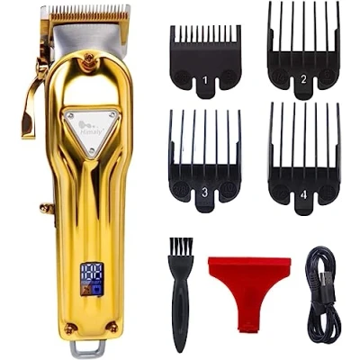 Abbildung von himaly Haarschneider für Herren Profi Haarschneidemaschine mit LCD Display,4 In 1 Bartschneider und Set,USB Wiederaufladbar Batterie,Akku Netzbetrieb