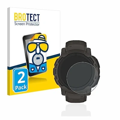 Abbildung von BROTECT Entspiegelungs Schutzfolie für Garmin Instinct 2/2 Solar (2 Stück) Matte Displayschutz Folie, Anti Reflex, Fingerprint