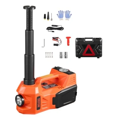 Abbildung von VEVOR Verstellbarer elektrischer Wagenheber 5 Tonnen/11000 lbs Set mit sicherem Hammer