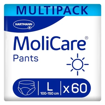 Abbildung von MoliCare Pants Day: Inkontinenzhosen bei mittelschwerer Harninkontinenz, Gr. L (100 150), 4x15 Stück