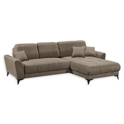 Abbildung von ED EXCITING DESIGN Ecksofa &quot;Bern L Form&quot;, frei im Raum stellbar, mit Bettkasten, Schlaffunktion