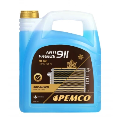 Abbildung von PEMCO Antifreeze 911 40 PM0911 5 Frostschutz G11 Blau MERCEDES BENZ: E Klasse T modell, A Klasse, G SUV, BMW: 7, X3, 1 Schrägheck