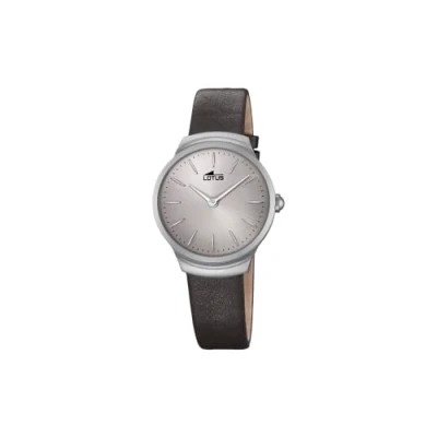 Abbildung von Lotus Watches Damen Datum klassisch Quarz Uhr mit Leder Armband 18502/1