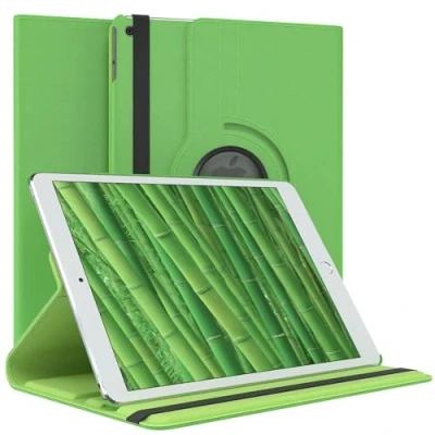 Abbildung von EAZY Case Tablet Hülle für iPad 2018 2017 (6./5. Gen.) Schutzhülle 9.7 Zoll Smart Cover Rotationcase zum Aufstellen Klapphülle 360 drehbar mit Standfunktion Tasche Kunstleder Grün