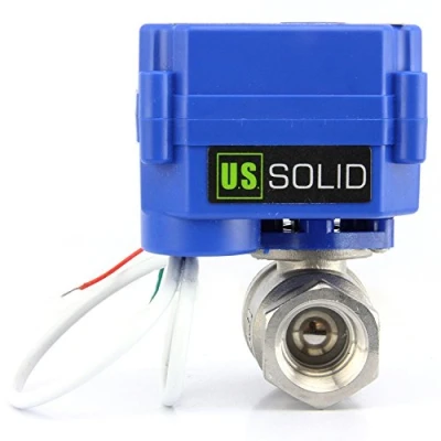 Abbildung von U.S. Solid 1/2&quot; Motorkugelhahn Edelstahl 2 Wege Elektrische Zonenventil 220V AC (85V 265V AC), Drähte, Automatische Rückkehr NC