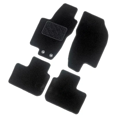 Abbildung von AutoStyle TM BM569 Fußmattensatz Textil vorne und hinten schwarz