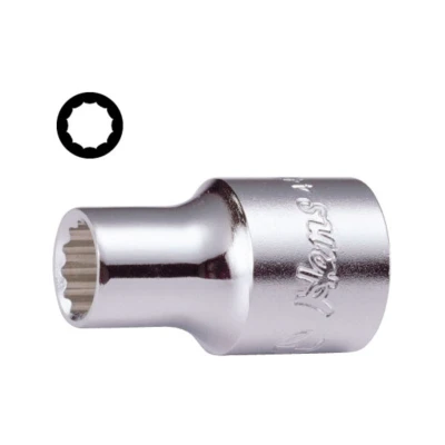 Abbildung von Zwölfkantnuss 1/2 zoll HANS 27 mm 12 kant kurz