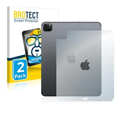 Abbildung von BROTECT (2 Stück Schutzfolie für Apple iPad Pro 11&quot; WiFi Cellular 2020 (Rückseite, 2. Gen.) Displayschutz Folie Ultra Klar