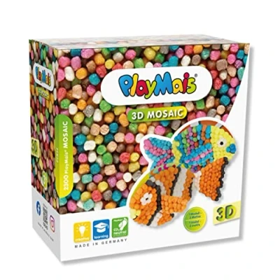 Abbildung von PlayMais Kreativset Bastel Kreativität MOSAIC 3D FISH ab 3 Jahren 160870