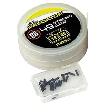 Abbildung von Fox Rage Predator 49 Strand Wire Incl. Crimps 10m (40lbs) Raubfisch Vorfachmaterial