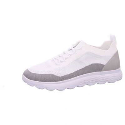 Abbildung von Geox Herren Spherica U Sneakers, White Light Grey, 42 EU Schmal