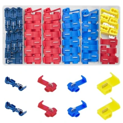 Abbildung von Vwoqiy 80 Stück Stromdiebe Abzweigverbinder, Kabelverbinder, Schnellverbinder Kabelabzweiger Quickverbinder, Kabeldieb Klemmverbinder 0,5 mm² 6