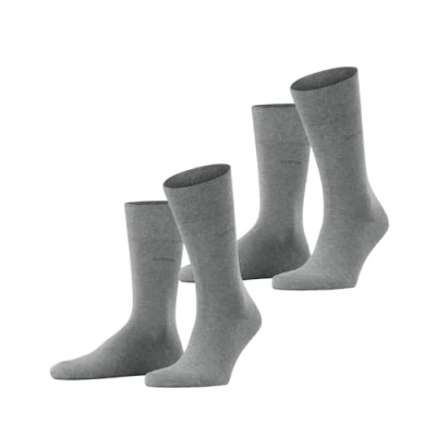 Abbildung von Esprit Basic EASY 2PACK UNI Socken, Herren, Größe: 43 46, Light greymel. (3390)