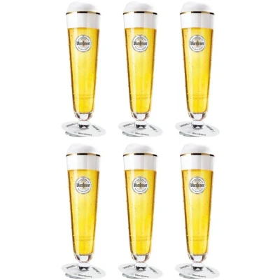 Abbildung von Warsteiner Biergläser auf Fuß 400 ml 6 Stück
