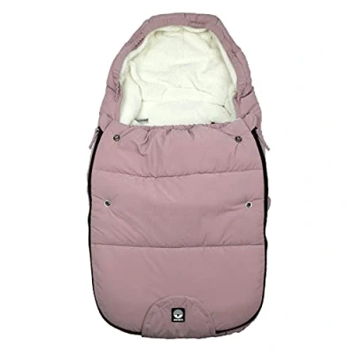 Abbildung von Dooky Fußsack, für Kinderwagen, Autositz oder Buggy (universalpassend, wasser &amp; windabweisend, Doppelreißverschluss, 3 und 5 Punkt Gurte, Größe: 0 9 Monate (70x40x8cm)), Pink Sapphire