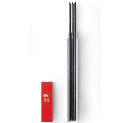 Abbildung von Caran d&#039;Ache Graphit Minen Technograph Fixpencil 2, Härtegrad 3B, Länge: 12 cm, Durchmesser 2 mm, Etui, 3 Stück, 6077.453
