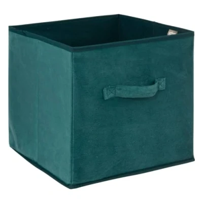 Abbildung von 5five korb velours 31x31cm &quot;mix n modul&quot; blau