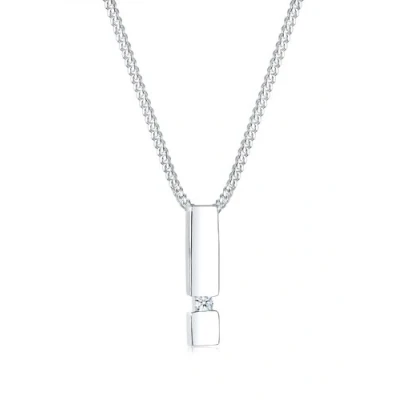 Abbildung von DIAMORE Halskette Damen Stab Anhänger Diamant (0.03 ct.) in 925 Sterling Silber
