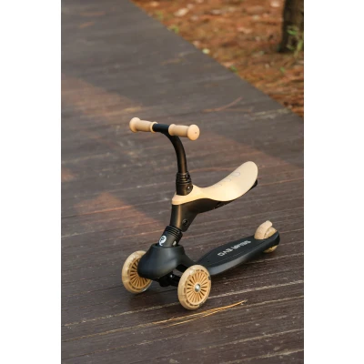 Abbildung von QPlay Sema Pro 3 rädriger 5 in 1 Tretroller, Khaki