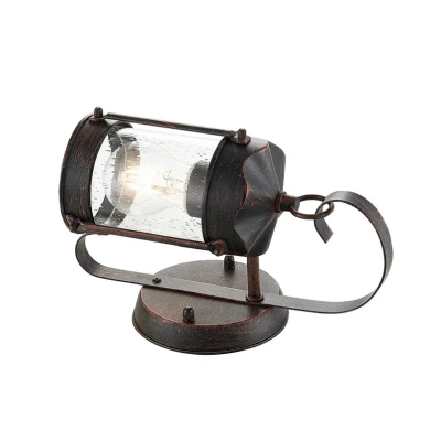 Abbildung von Lindby Außenwandleuchte Farly, braun, Alu, 17cm