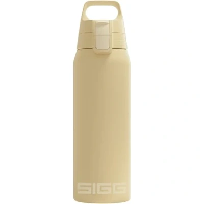 Abbildung von SIGG Isolierte Trinkflasche Shield Therm One Opti Yellow Für kohlensäurehaltige Getränke geeignet Auslaufsicher Spülmaschinenfest BPA frei 90% recycelter Edelstahl Gelb 0.75L