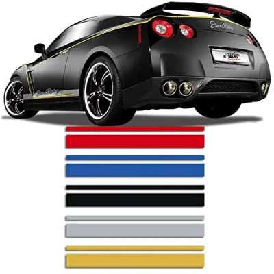 Abbildung von AUTO STYLE Universelle selbstklebende Pin Stripe AutoStripe Cool350 Gold 2+3mm x 975cm
