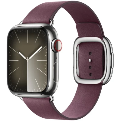 Abbildung von Apple Watch Armband Original Recycelte Mikrofaser Dunkelrot Geeignet für Series 1 9 / SE Black Friday Deals