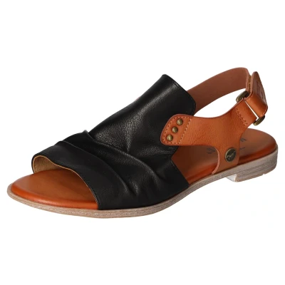 Abbildung von Mustang Shoes Riemchensandale, Sommerschuh, Sandalette, Blockabsatz, mit Klettverschluss