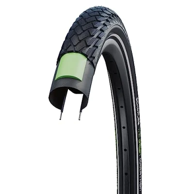 Abbildung von Reifen Schwalbe Green Marathon GreenGuard 26 X 1.75&quot; / 47 559mm Schwarz Mit Reflexion