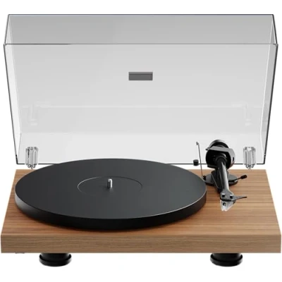 Abbildung von Pro Ject Debut Evo 2, Audiophiler Plattenspieler der nächsten Generation mit Carbon Tonarm und elektronischer Geschwindigkeitsumschaltung, Made in Europe (Walnuss Echtholz)