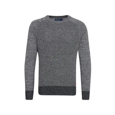 Abbildung von Blend Rundhals Gandolf Strickpullover, Herren, Größe: Large, Mottled dark grey