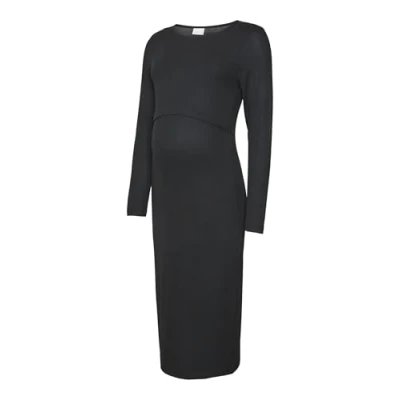 Abbildung von Mamalicious Mlbrynna JUNE MIDI Dress Jerseykleid, Damen, Größe: 34, Black