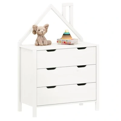 Abbildung von IDIMEX kommode ELANO, kinderkommode weiß holzkommode kinderzimmer möbel