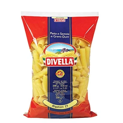Abbildung von 24x Divella Rigatoni N. 17 Hartweizengrieß Pasta Italienische Nudeln 500g Packung + Italian Gourmet Polpa di Pomodoro 400g Dose