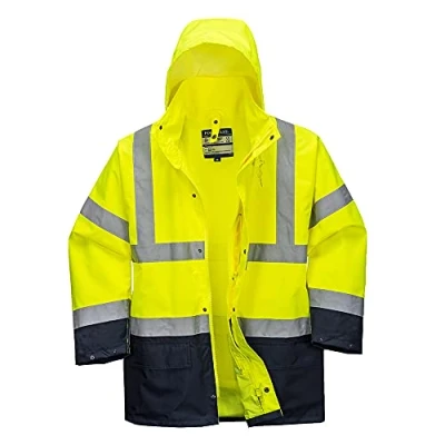 Abbildung von Portwest Winter Warnschutz Jacke 5 in 1, Größe: 4XL, Farbe: Gelb/Marine, S766YNR4XL