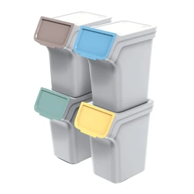 Abbildung von Keden Mülleimer NPW20S4 427C, Stackbox Q Mülltrennsystem 4x20L