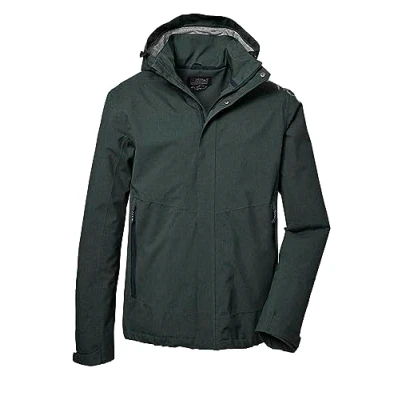 Abbildung von killtec Herren Funktionsjacke/Outdoorjacke mit abzippbarer Kapuze KOS 53 MN JCKT, waldgrün, 4XL, 41333 000