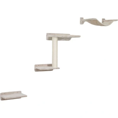 Abbildung von Kerbl Kletterwand Zugspitze fur Katzen Beige 5 Teilig