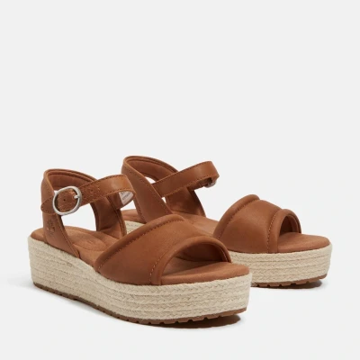 Abbildung von Timberland Santorini SUN Espadrille, Damen, Größe: 39.5, Rust full grain Schuhe